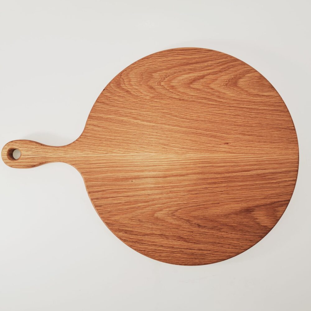 Oak serving board with handle