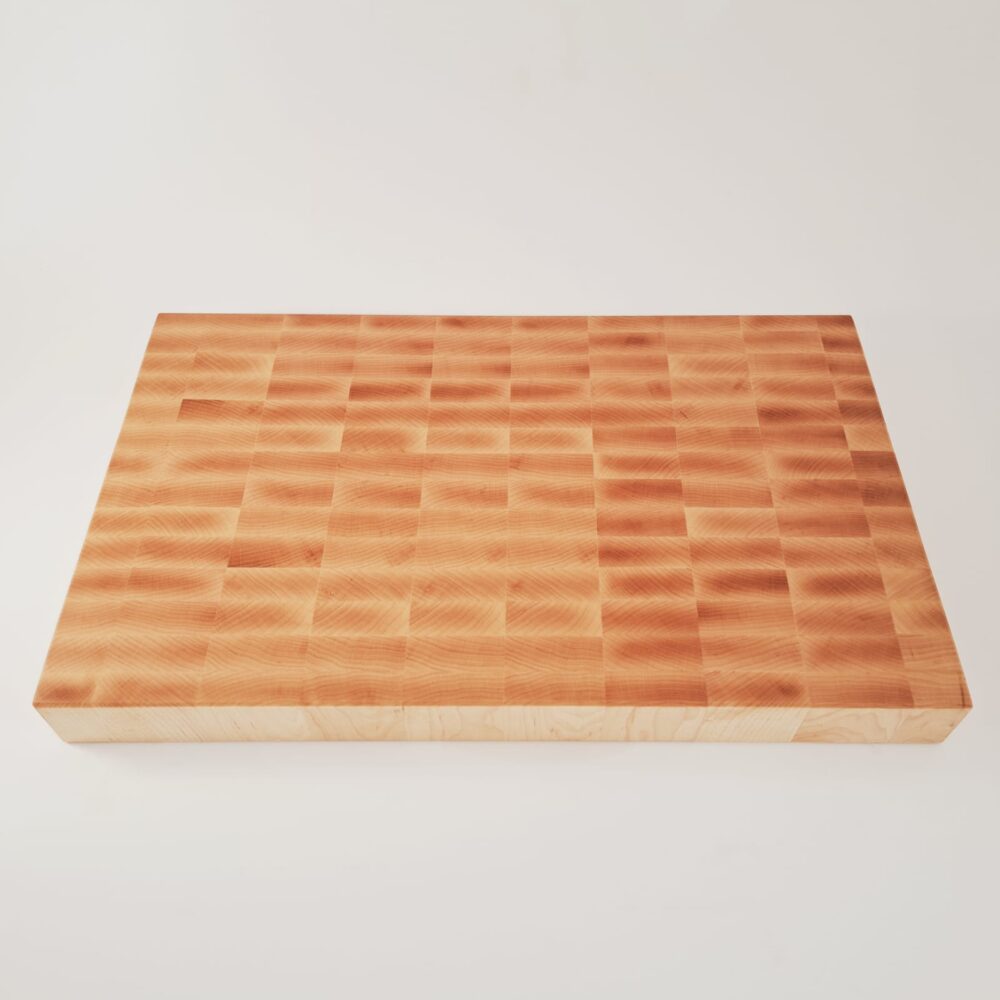 maple end grain butcher block